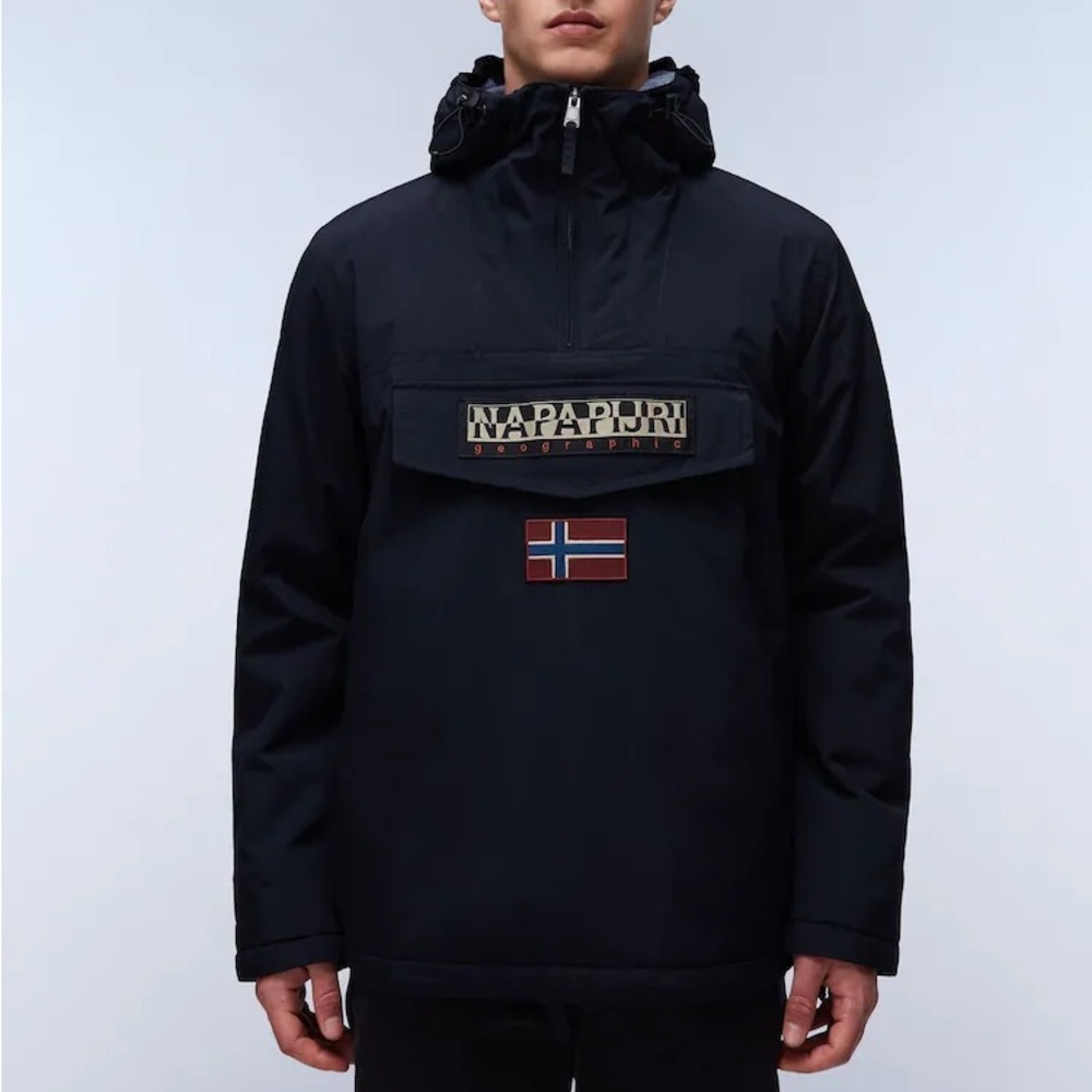 Napapijri Rainforest Ripstop Anorak Black Jacket